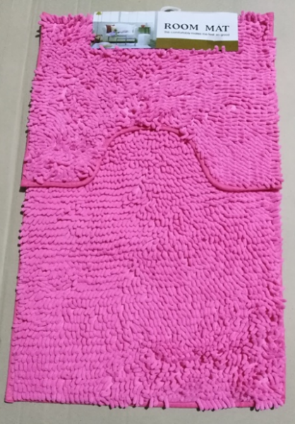 Набор ковриков для ванной комнаты 80*50 см Plast Розовый