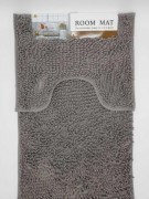 Набор ковриков для ванной комнаты 90*60 см Plast Лапша Серый