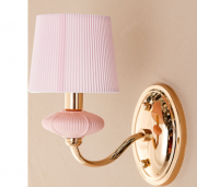 Бра на 1 лампу розового цвета с абажуром (BL002/1pink)