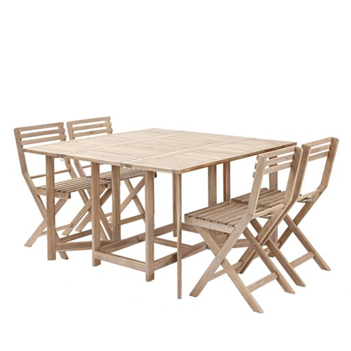 Набір меблів leroy Naterial Solis стіл і 4 стільці 11989306 коричневий