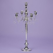 Свічник на 5 свічок із кристалами, хром Elso (2011-015)