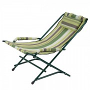 Кресло Качалка d20 мм Текстилен зеленая полоса Vitan 2110008