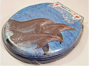 на унитаз с рисунком aqua fairy (k009) Дельфины