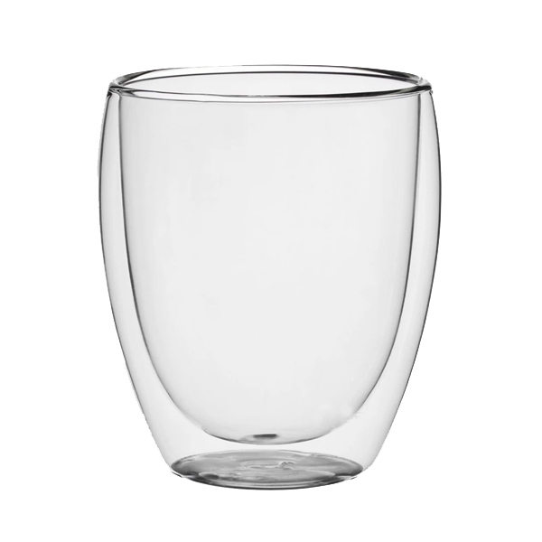 Склянка з подвійною стінкою скляна 9,5х12см 350мл