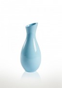 Ваза керамика  волна 5.5*5.5*13 см Present 101-13 B голубая