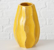 Ваза Хилари  керамика h18см Present 1021327 желтая
