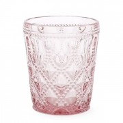 Набір склянок скляних Flora рожевий (6 шт.) 350 мл. 31072