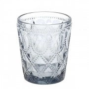Набір склянок скляних Flora сіро-блакитний (6 шт.) 350 мл. 32364