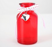 Декоративная  ваза Роза h12 cm Present 1011448-1 красная
