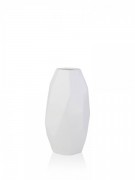 Ваза полигональная Грани  керамика 8.5*8.5*19 см Present 2500-19 белая