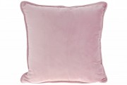 Подушка с декоративным бархатным наперником Bon AL584, цвет-розовый