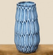 Ваза Акварель керамика h15см d9.5см Present 1005974 синий