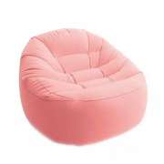Надувное велюровое кресло Intex 68590 Розовое