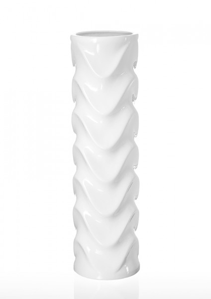 Ваза Цилиндр керамика 13*13*45 см Present 0004 белый
