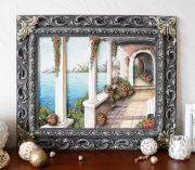 Картина панно Італійський дворик Present КР 908 кольорова
