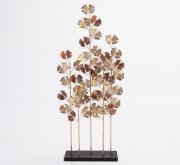 Домашній металевий декор Дерево на підставці Present 98067 Золотий