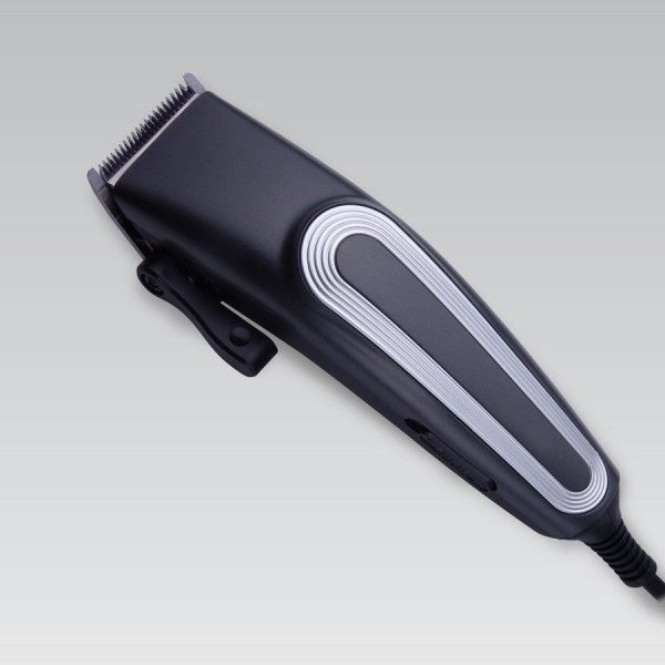 Машинка для стрижки волос Maestro 7Вт, 4 насадки (3,6,9,12мм) MAE-MR-653SS