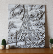 Картина объёмная Париж светящийся Present КР 917 камень светит