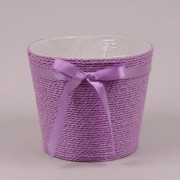 Кашпо вязаное Flora фиолетовое 38106