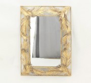 Настенное зеркало из стекла и металла в раме Present 81253 Золото