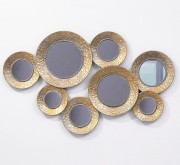 Настенный декор Зеркала из металла Present 81044 Золото