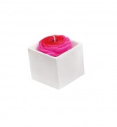 Набор свеч в керамических горшочках Bon Роза 423-F22, 7.4 см в дисплей коробке 9 шт