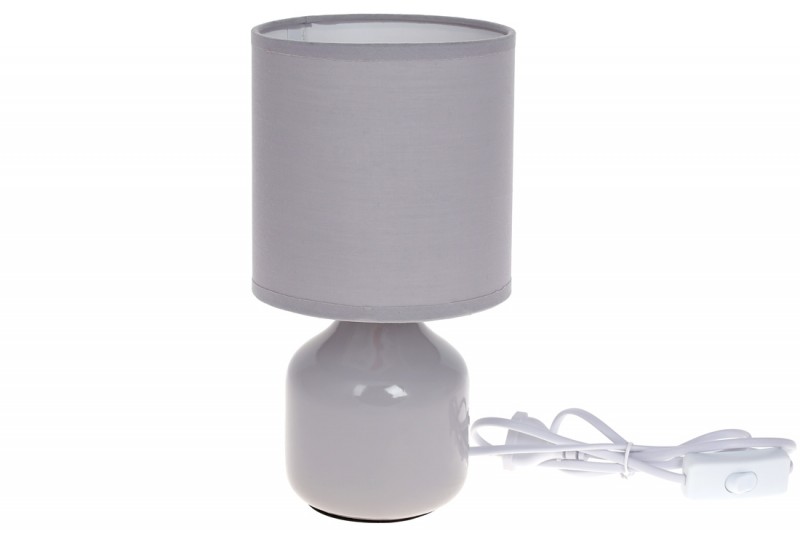 Лампа настольная Bon 242-189, 26см цвет - светло-серый