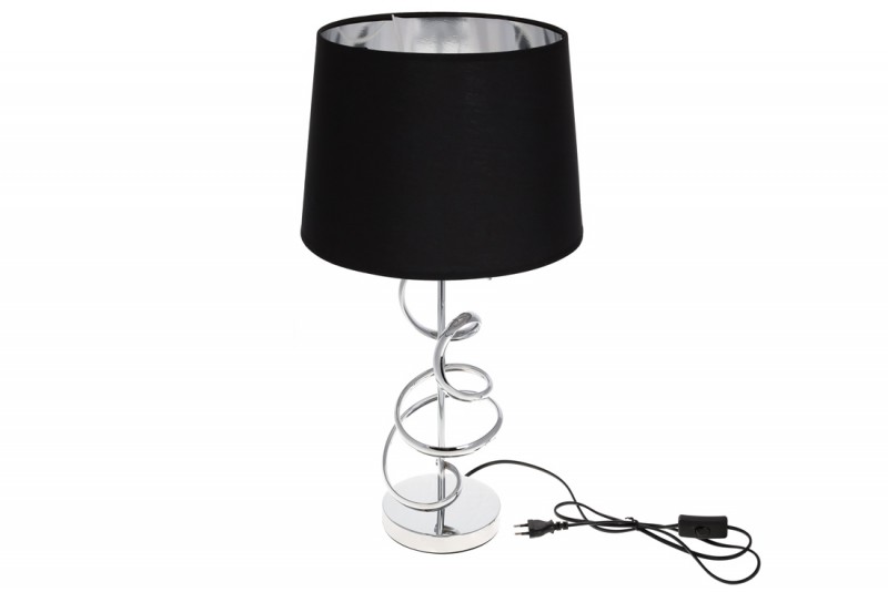 Лампа настільна Bon 232-704, 60см колір - чорний зі сріблом