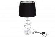 Лампа настольная Bon 232-704, 60см цвет - черный с серебром