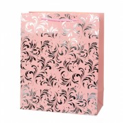 Подарочный пакет розовый узор