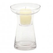 Свічник скляний зі знімною склянкою для декору Bon 527-C13, 14.5см