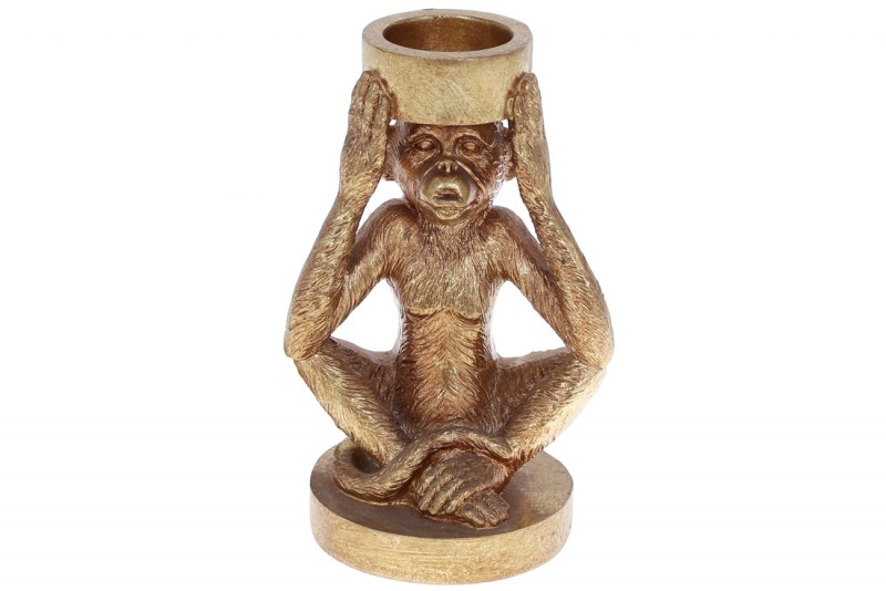 Свічник Bon Мавпа 450-905, 17см, колір - золото