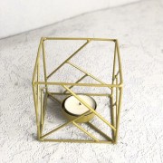 Свічник Куб 9.5*9.5 см Present 123990 Золотий