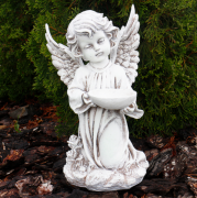 Ангел с пиалой Present 34 см СП502-3 беж
