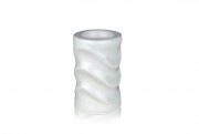 Свічник кераміка 7.5*7.5*11.5 см Present 0007 біла