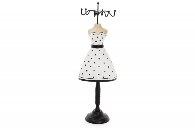 Набор подставок для украшений Bon Платье 489-330 (2 шт.), 32.5см, цвет - черный с белым