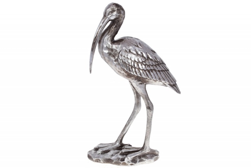 Декоративная фигура Bon Ибис 450-903, 40см, цвет - серебро