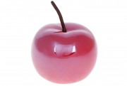 Набір декоративних яблук Bon 733-449 (4 шт.), 9.7см, колір - перламутр червоний