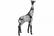 Декоративна фігура Bon Жираф 450-898, 41см, колір - чорний зі сріблом