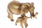 Декоративная статуэтка Bon Слоны 450-910, 26см, цвет - бронзовый