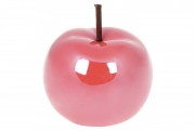 Набор декоративных яблок Bon 733-333 (4 шт.), 9.7см, цвет - клубничный перламутр