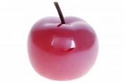 Набір декоративних яблук Bon 733-448 (4 шт.), 9.7см, колір - темно-червоний перламутр