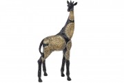 Декоративная фигура Bon Жираф 450-900, 41см, цвет - черный с золотом