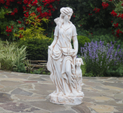 Садова статуя Богиня полювання Present 27x20x83 см ССП12041 Крем