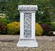 Садова скульптура Колона квадратна велика Present 76х38х38 см ССП12090 Сірий