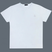 Мужская футболка Doomilai 100% хлопок XL (46-48) Арт.1850 Белый