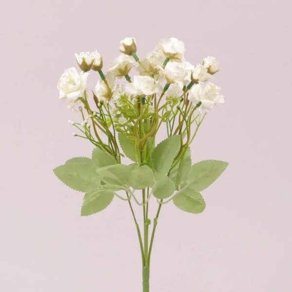 Букетик Троянд Flora білий 72993
