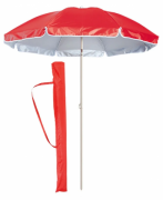 Зонт пляжный 1.8 м с пластиковыми спицами Plast Красный