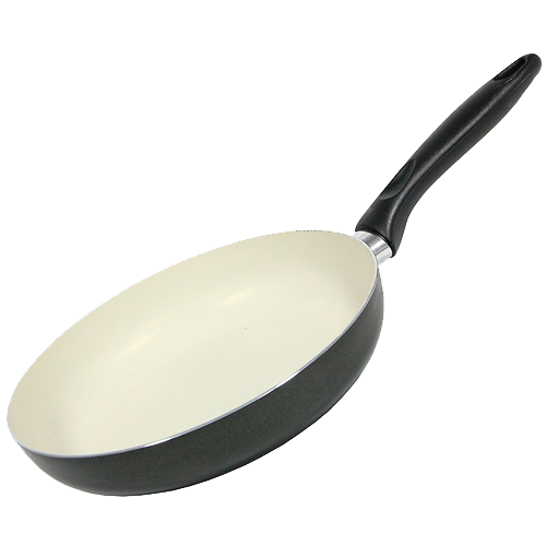 Сковорода 2.2мм, 5-ти шарове біле покриття, бак.ручка FRABOSK 652.28