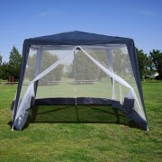 Садовый павильон-шатер с москитной сеткой и молниями 3х3м Under Price